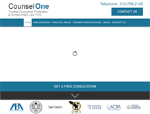 Tablet Screenshot of counselonegroup.com
